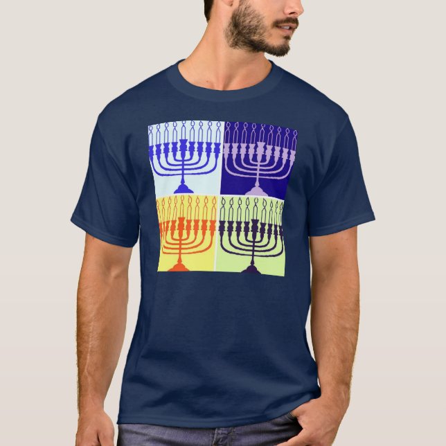 Hanukkah Menorah Tee (Framsida)