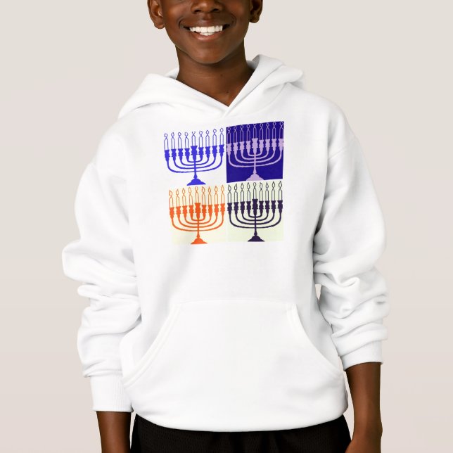 Hanukkah Menorah Tee Shirt (Framsida)