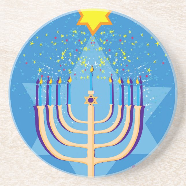 hanukkah menorah underlägg (Framsidan)