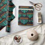 Hanukkah Menorahs Presentpapper<br><div class="desc">En festlig festival för Ljus Menorah som är Papper för Hanukkah-gåvor</div>