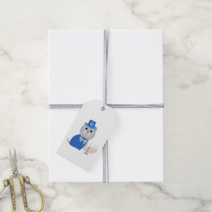 Hanukkah menorakattunge presentetikett