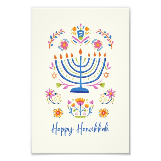 Hanukkah minnorah poster (Framsidan)