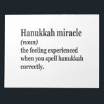 Hanukkah Miracle Funny Chanukah Jewish Definition Anteckningsblock<br><div class="desc">Hanukkah, jewant, jew, chanukah, dreidel, gift, födelsedag, groovy, christmas, menorah</div>