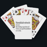 Hanukkah Miracle Funny Chanukah Jewish Definition Casinokort<br><div class="desc">Hanukkah, jewant, jew, chanukah, dreidel, gift, födelsedag, groovy, christmas, menorah</div>