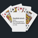 Hanukkah Miracle Funny Chanukah Jewish Definition Casinokort<br><div class="desc">Hanukkah, jewant, jew, chanukah, dreidel, gift, födelsedag, groovy, christmas, menorah</div>