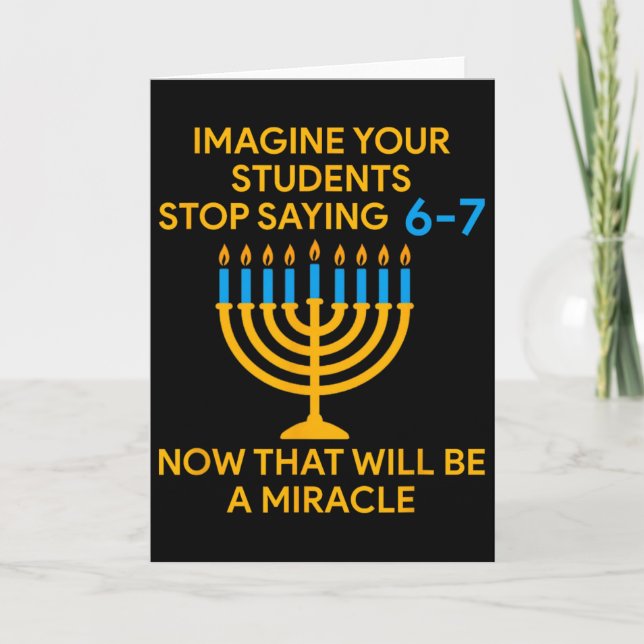 Hanukkah Mirakel Föreställ Dig Att Dina Elever Sto Kort (Framsida)
