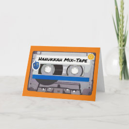 Hanukkah Mix-Tape Helgkort