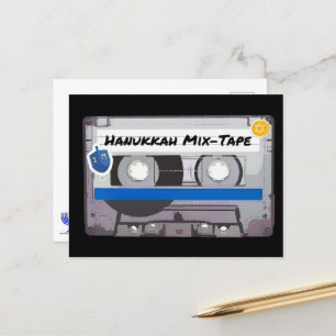 Hanukkah Mix-Tape Vykort