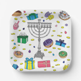 Hanukkah Mönster White