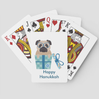 Hanukkah mopsgåva kortlek