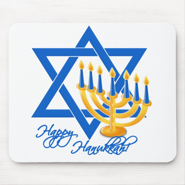 Hanukkah mousepad musmatta (Framsidan)