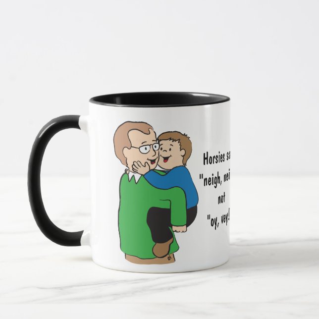 Hanukkah-mugg eller födelsedagsmugg eller mugg för (Vänster)