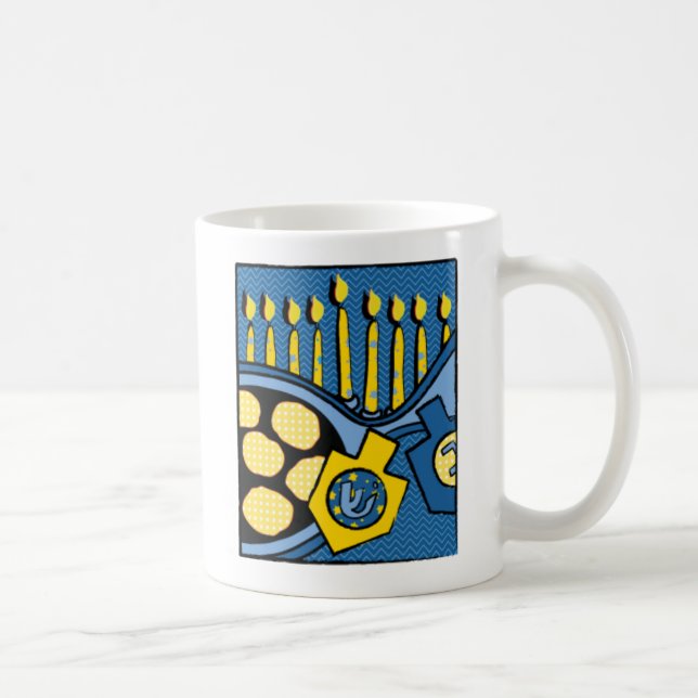 Hanukkah-mugg humoristisk Personlig alternativ Kaffemugg (Höger)