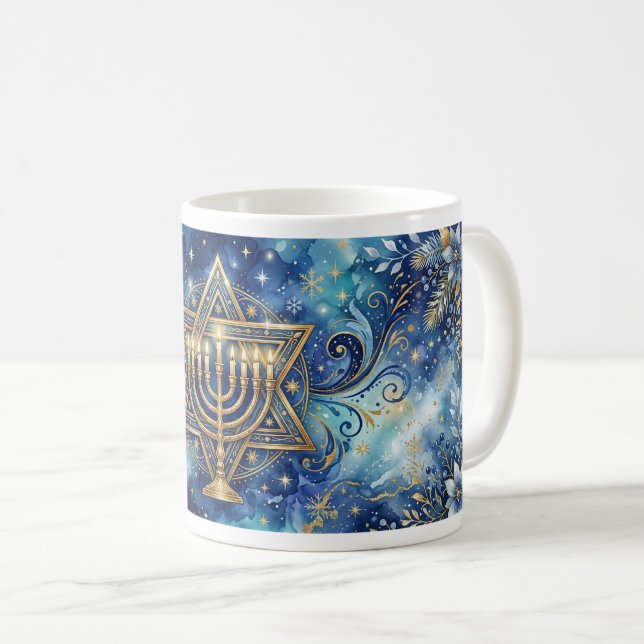Hanukkah-mugg Kaffemugg (Framsida höger)