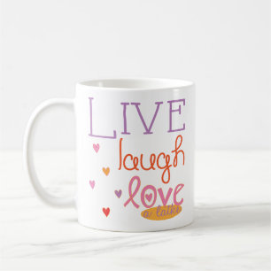 Hanukkah Mugg "Live Laugh Kärlek a latke" Multifär
