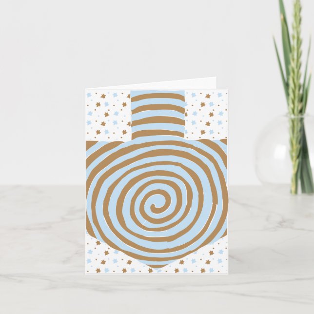 Hanukkah Note Cards Personalization Option Helgkort (Framsida)