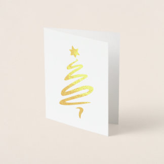 Hanukkah och julkort folierat kort