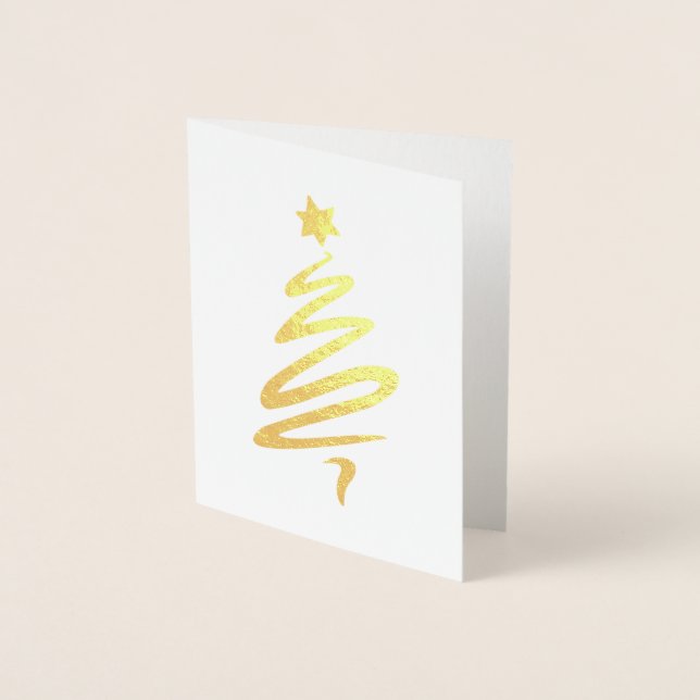 Hanukkah och julkort folierat kort (Framsida)