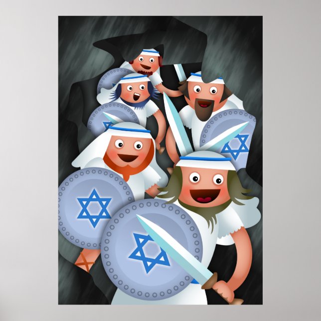 Hanukkah och Maccabees Poster (Framsidan)