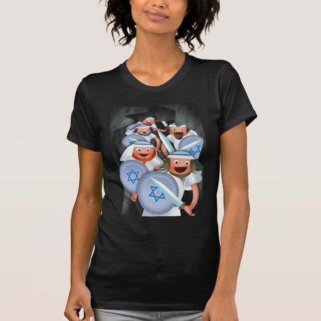 Hanukkah och Maccabeesen Tee Shirt (Framsida)