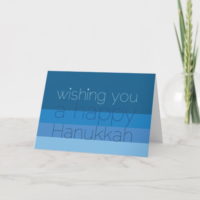Hanukkah önskemål helgkort (Framsida)