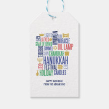 Hanukkah Ord Helgdag Gift Märkres
