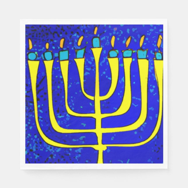 Hanukkah Pappersservett (Framsidan)