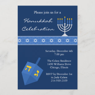Hanukkah-partiets inbjudan