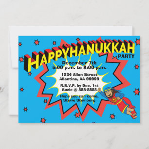 Hanukkah Party Judah Maccabee Inbjudningar