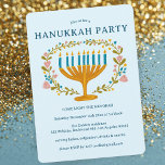 HANUKKAH PARTY Menorah-blommigtens ANPASSNINGSBAR  Inbjudningar<br><div class="desc">Hand plockade blommigtar åt mig för dig. Lägg till din egen text längst fram på kortet eller ändra färgen i bakgrunden. Allt är anpassade. Finns även som digital nedladdning eller som vykort inbjudan. För mer design och färg, kolla min butik! Eller låt mig veta om du vill ha någon anpassningsbar....</div>