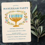 HANUKKAH PARTY Menorah-blommigtens ANPASSNINGSBAR  Inbjudningar<br><div class="desc">Hand plockade blommigtar åt mig för dig. Lägg till din egen text längst fram på kortet eller ändra färgen i bakgrunden. Allt är anpassade. Finns även som digital nedladdning eller som vykort inbjudan. För mer design och färg, kolla min butik! Eller låt mig veta om du vill ha någon anpassningsbar....</div>