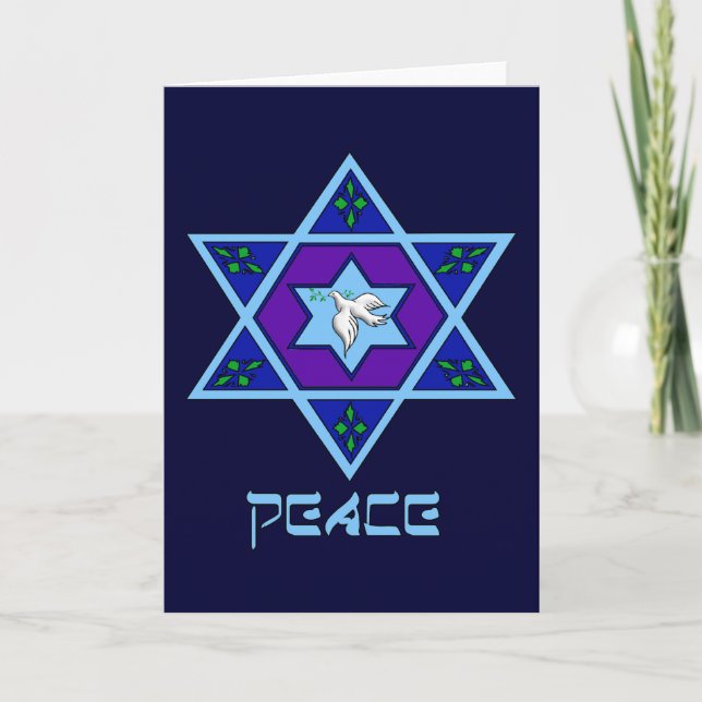 Hanukkah Peace Art Helgkort (Framsida)