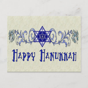 Hanukkah Peace Star Helg Vykort