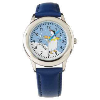 Hanukkah Penguin Watch Personalize Armbandsur