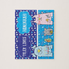Hanukkah"PETS" Personlig Puzzle Pussel