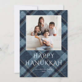 Hanukkah Photos Blue Play Julkort
