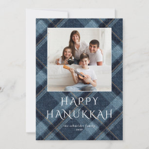 Hanukkah Photos Blue Play Julkort