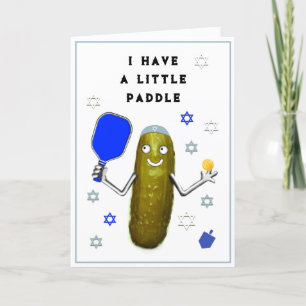 Hanukkah Pickleball-kort Helgkort