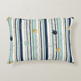 Hanukkah Pillow Dreidels N Stars Prydnadskudde