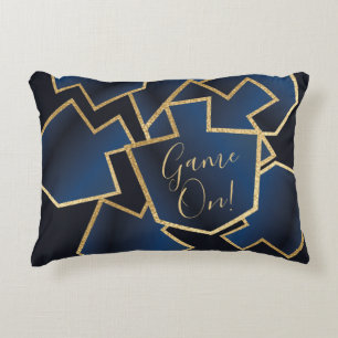Hanukkah Pillow Dreidels spelar på Prydnadskudde