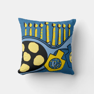 Hanukkah Pillow "LATKES AND SOUR CREAM" Kudde