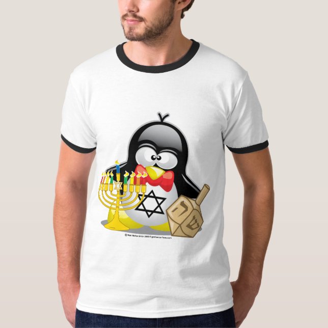 Hanukkah pingvin tröja (Framsida)