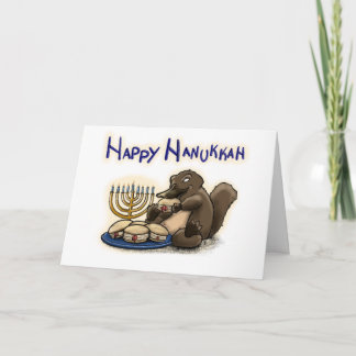 Hanukkah Platypus Kort