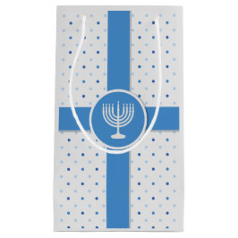 Hanukkah Polka Dot Wrapped Gift