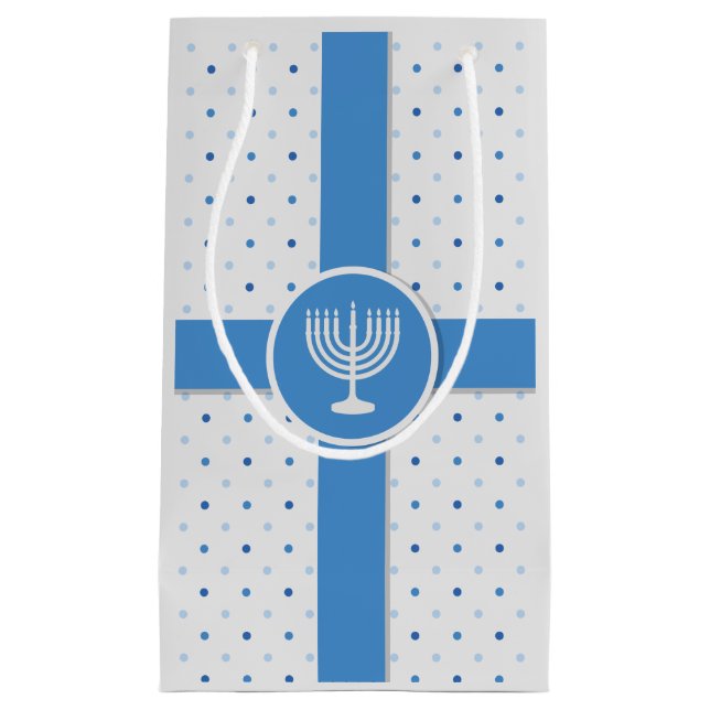 Hanukkah Polka Dot Wrapped Gift (Framsidan)