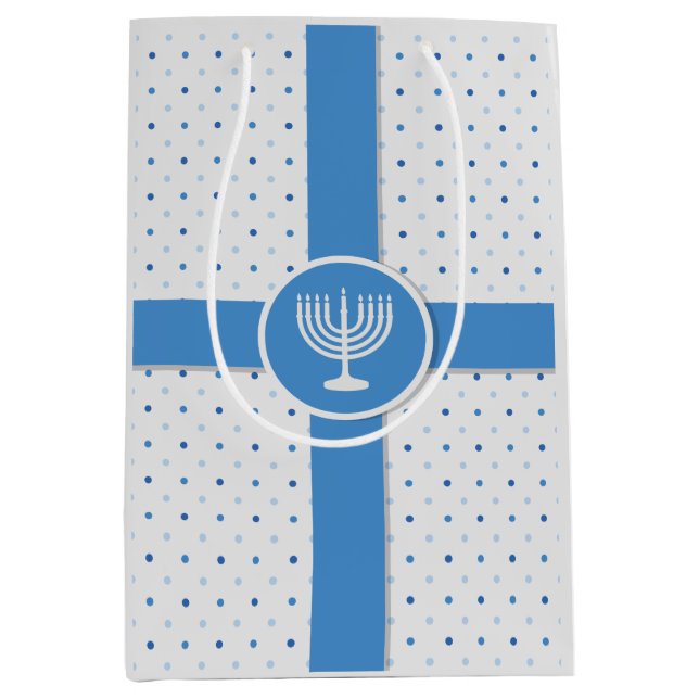Hanukkah Polka Dot Wrapped Gift (Framsidan)