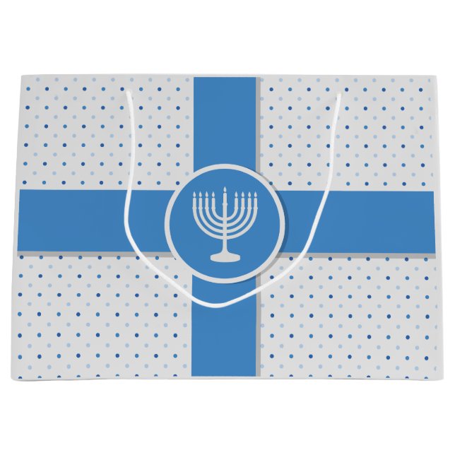 Hanukkah Polka Dot Wrapped Gift (Framsidan)