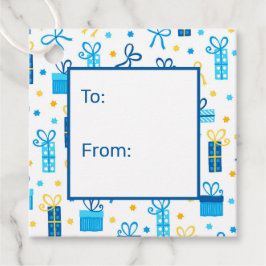 Hanukkah-present till från gåvor etiketter