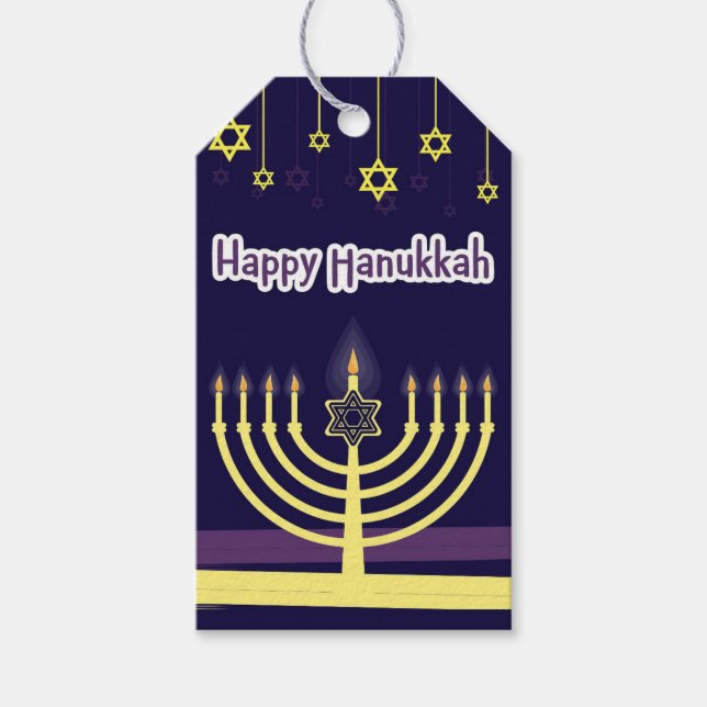 Hanukkah Presentetikett (Framsidan)