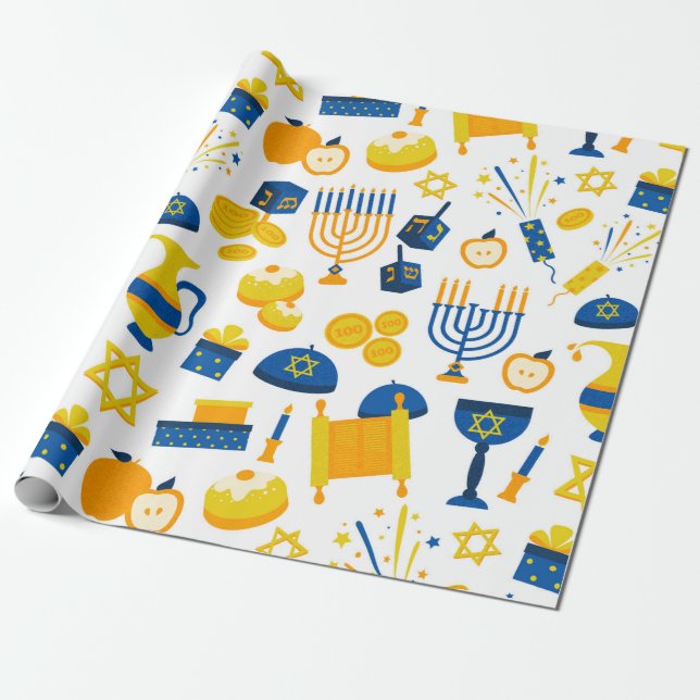 Hanukkah Presentpapper (Utrullad)